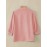 Plus Size - ZANZEA Women'S Elegant 3/4 Lantern Sleeve Stand Collar Blouse - Lightweight Non-Stretch Solid Color Casual Shirt with Button Front, All-match Leisure Top For Plus Size, Versatile Clothing