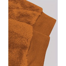 Plus Size Striped Fuzzy Hooded Coat - Soft, Warm, and Cozy Long Sleeve Zipper Coat for Fall and Winter - Women's Casual Outerwear for Cold Weather